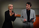 Kateřina Brožová, Aleš Procházka, premiéra představení Dohazovač 30.9.2008, foto: Ivo Mičkal