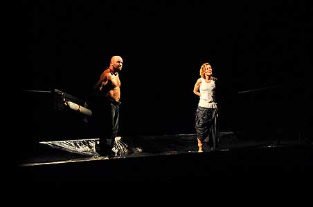 Linda Rybová a Hynek Čermák během představení Africká královna, foto: Jiří N. Jelínek