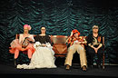 Linda Rybová, Kateřina Winterová, Lucie Polišenská, Jaroslava Obermaierová během představení Opona nahoru!, foto: David Prachař