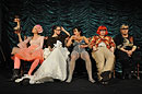 Linda Rybová, Kateřina Winterová, Jana Krausová, Lucie Polišenská, Jaroslava Obermaierová během představení Opona nahoru!, foto: David ...