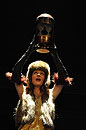 Linda Rybová během představení Opona nahoru!, foto: David Prachař