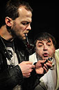 Lukáš Langmajer, Petr Křiváček během představení Pohleď a budeš udiven, foto: Jiří N. Jelínek