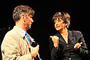 Lumír Olšovský, Daniela Šinkorová během představení Miluju tě, ale ..., foto: Josef Ptáček