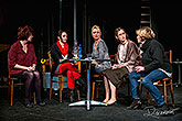 Ilona Svobodová, Kristýna Leichtová, Ivana Wojtylová, Jana Bernášková, Eva Lecchiová v komedii P.R.S.A., foto: Roman Albrecht
