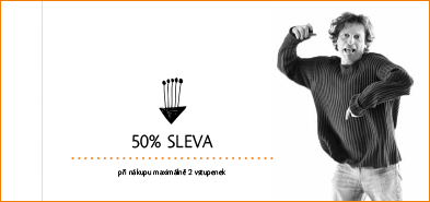 Velké roční předplatné - kupon 50% sleva při nákupu max. 2 vstupenek