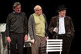 Svatopluk Skopal, René Přibil, Václav Postránecký v inscenaci Stará dobrá kapela, foto: Roman Albrecht
