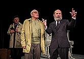 Svatopluk Skopal, René Přibil, Václav Helšus v inscenaci Stará dobrá kapela, foto: Roman Albrecht