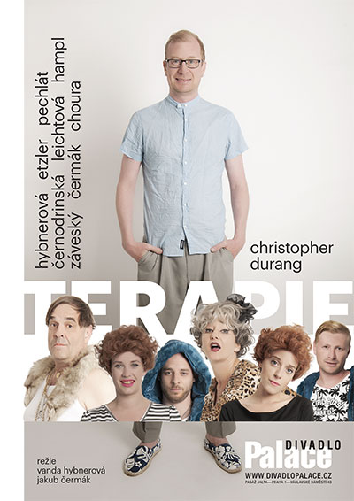 Christopher Durang: Terapie. Hrají: Vanda Hybnerová, Miroslav Etzler, Martin Pechlát, Vojta Záveský, Sandra Černodrinská