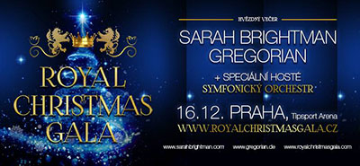Sarah Brightman + Gregorian, Royal Christmas Gala – Královský vánoční koncert, 16.12.2017 Tispsport Arena Praha Sarah Brightman + Gregorian, Royal Christmas Gala – Královský vánoční koncert, 16.12.2017 Tispsport Arena Praha