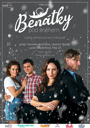 Gilles Dyrek: Benátky pod sněhem. Hrají: Veronika Arichteva, Mira Nosek, Lucie Štěpánková a Filip Cíl. Uvádí Pantheon Production.