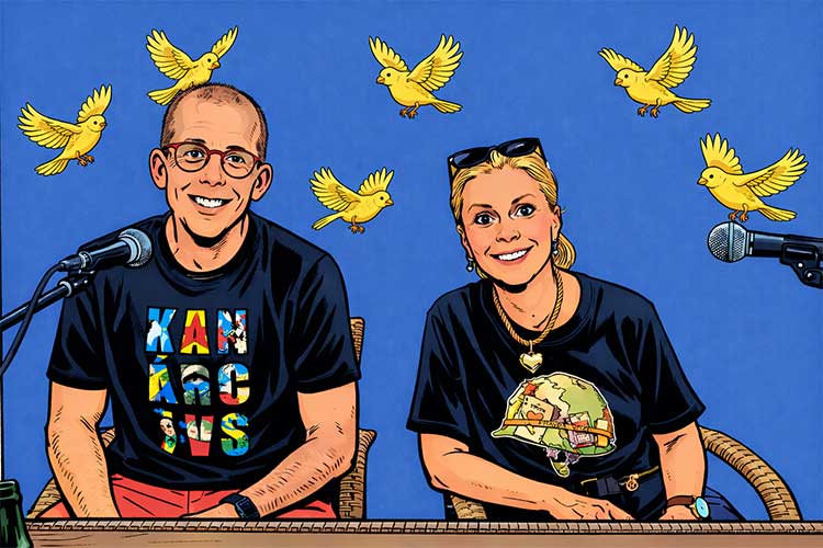 Kanárci v síti LIVE, plakát